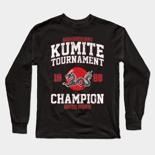 Kumite Tournament 1988 Champion Long Sleeve T-Shirt by huckblade